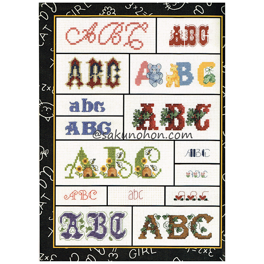 アルファベットの刺繍図案集 Alphabetical Order (Leisure Arts #24503